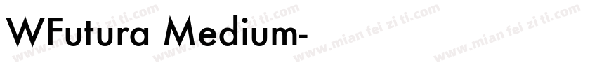 WFutura Medium字体转换